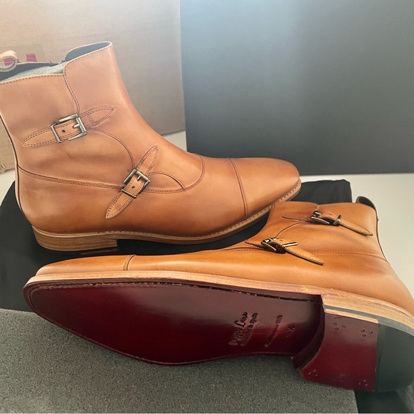 Dapper Lane “Octavian” Hand Crafted Leather Boots - 11.5 - Picture 3 of 7